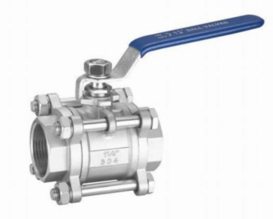 THREE PIECE INTERNAL THREAD BALL VALVE (HEAVY DUTY)