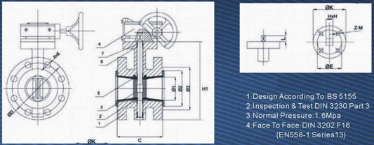 RUBBER LINED FLANGED BUTTERFLY VALVE