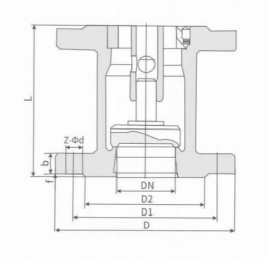FLANGE VERTICAL CHECK VALVE