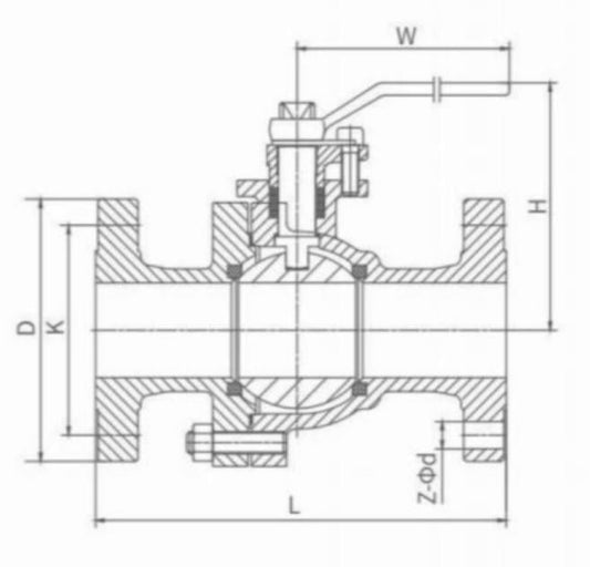 JIS STANDARD FLANGE BALL VALVE