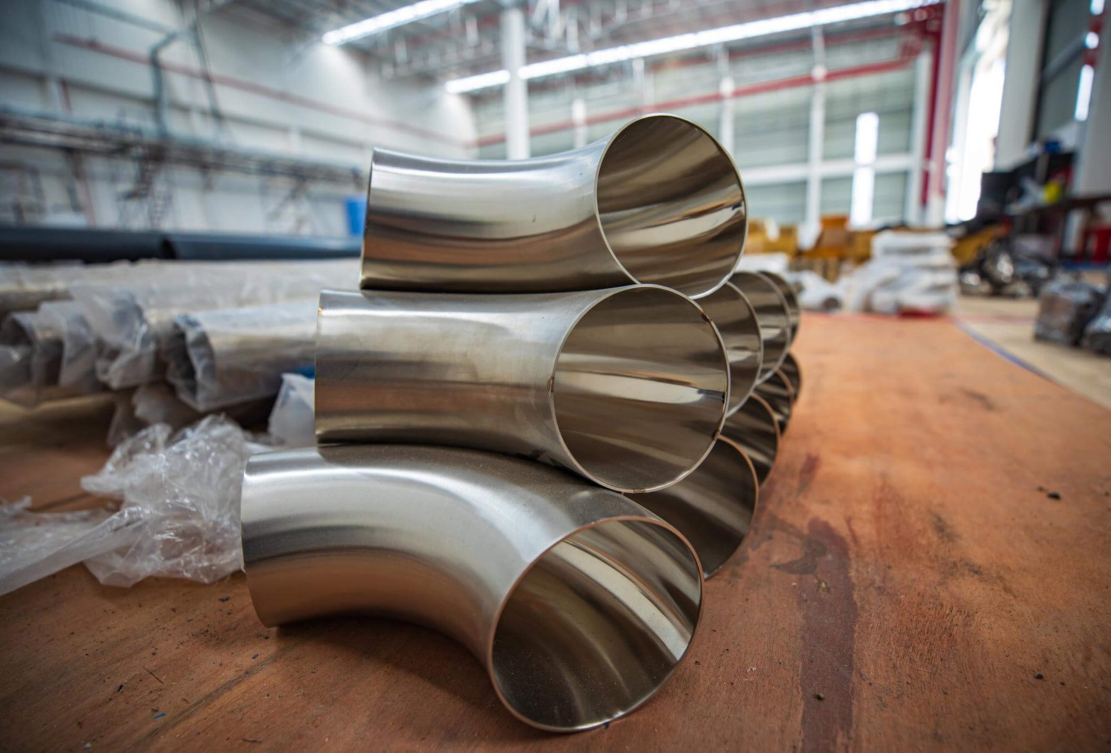 Industrial metal pipes